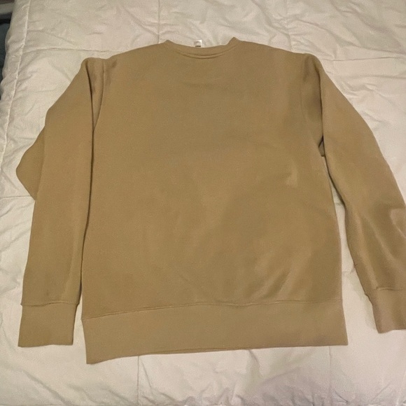 Women’s Small Arkansas Sweatshirt. Tan with black sewn on letters. - Picture 2 of 4